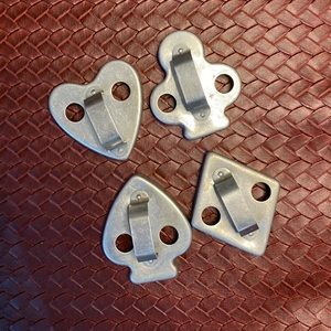 Vintage set of 4 playing card cookie cutters